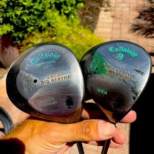 Ladies Callaway Big Bertha Driver 12 deg And 3 Wood in right handed